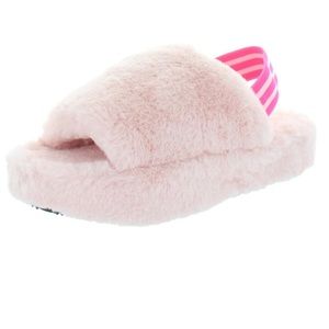 Steve Madden Pink Plush Slides